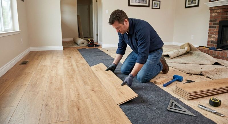 Laminate Floor Remodeling in Renton, WA