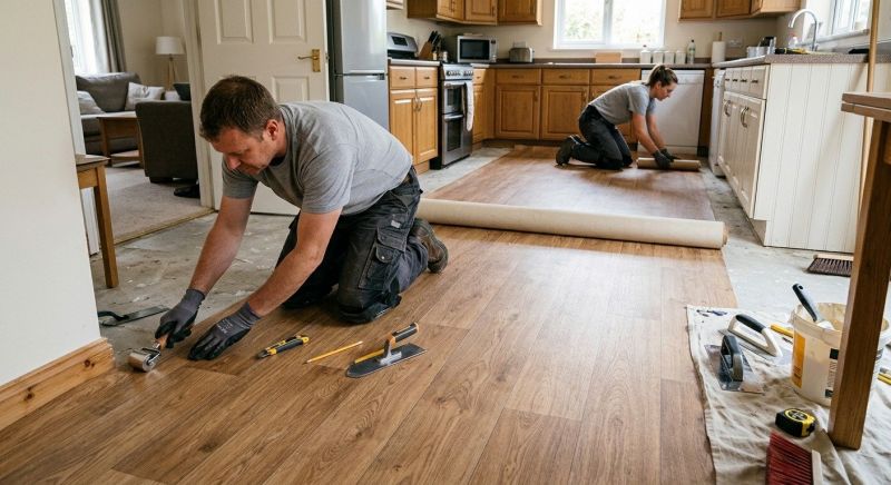 Linoleum Flooring Replacement in Renton, WA