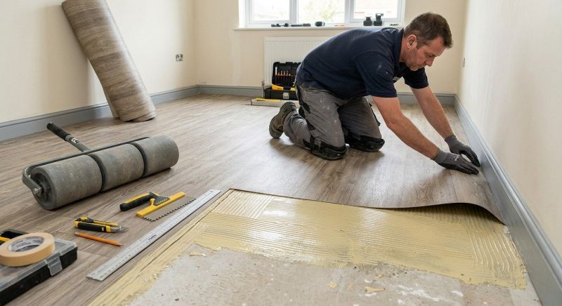 Sheet Linoleum Installation in Renton, WA