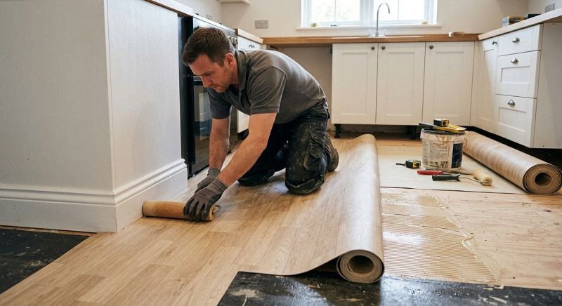 Sheet Linoleum Installation in Seattle, WA